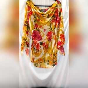 Mileage Floral Print Dress Medium